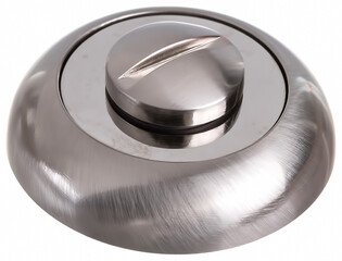 metal door handle on a white background