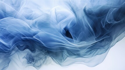 abstract blue smoke background, generative AI