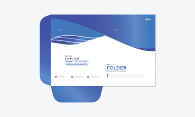 Professional modern creative and clean vectore corporate business folder Template Design.