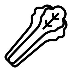 celery line icon