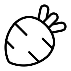 beetroot line icon