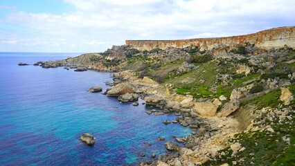 view from Il Majjistral nature and history park, Malta