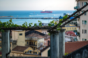 Le port de Salerno en Italie