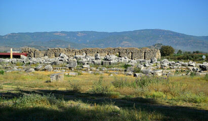 Fototapeta na wymiar Magnesia Ancient City - Aydin - TURKEY