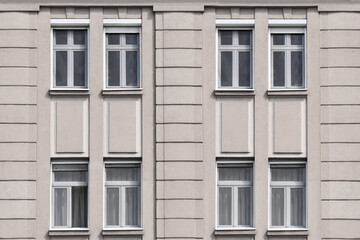 Fototapeta na wymiar Blocks of Gray City Buildings