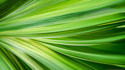 Abstract green palm leaf background