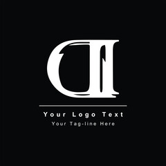 initial DI or ID design icon logo