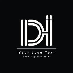 creative modern initial DI ID D I