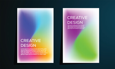 Naklejka na ściany i meble Abstract background creative shape on cover book presentation. Minimal brochure layout and modern report business flyers poster template.