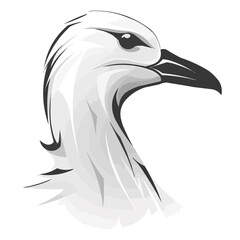 albatross head vector
