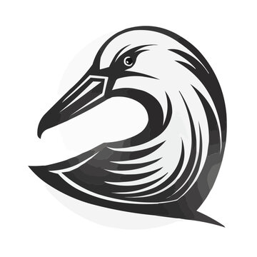 recommend clip art: albatross head vector outline