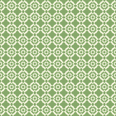 Asparagus & beige ornamental pattern