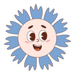 Groovy flower power sticker