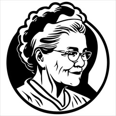 portrait of a person, woman baker or logo use
