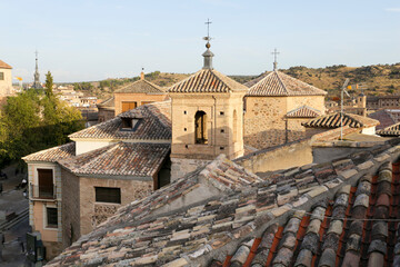 Panoramic view of Toledo city in the afternoon