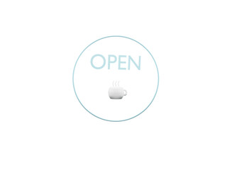cafe icon, open