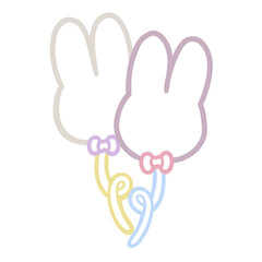 bunny rabbit outline color