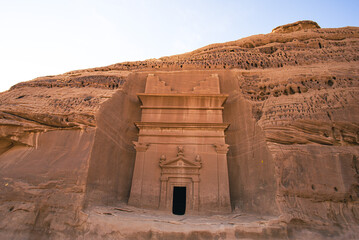 Nabataean tombs in Maidan Saleh near Al Ula in Saudi Arabia