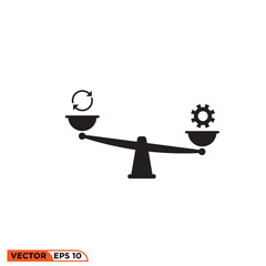 Icon vector graphic of scales of setting