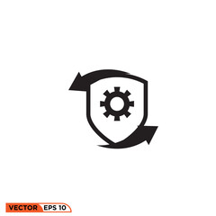 Icon vector graphic of Protection Setting