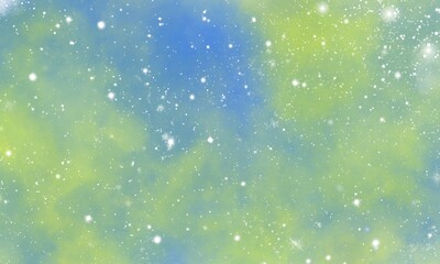 Obraz premium beauty cute pastel watercolor light star sky spring background