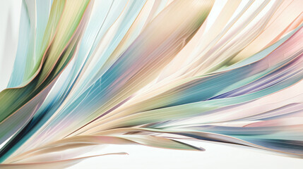 Abstract pastel palm leaf background