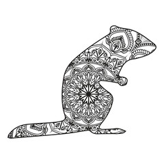 Animal Mandala Coloring Page for All Age
