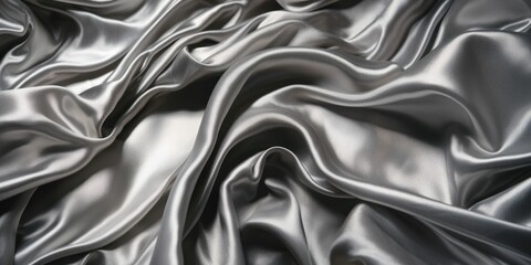 Silver silky material texture