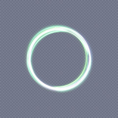 Vector illustration of dynamic light sources on a transparent background. High speed in light abstraction. Abstract light swirl. For web design, game design. Vector