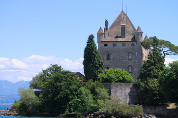 Obraz premium chateaux de Yvoire, lac Leman, France