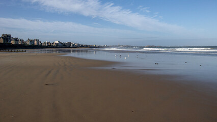 beach on the morning