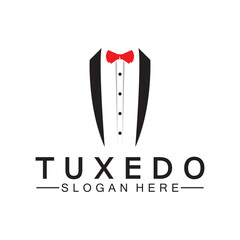 Tuxedo Logo template vector icon illustration design