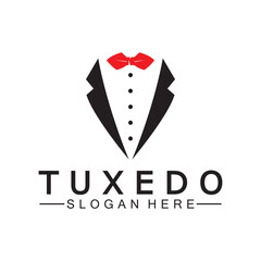 Tuxedo Logo template vector icon illustration design