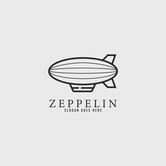classic zeppelin logo minimalist style © marteen stenberg