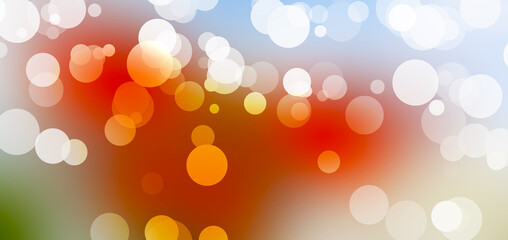 Gradient background with bokeh abstract growing lights