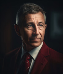 Obraz premium Businessman-Politician-Successful Man Portrait-Generative AI