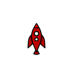 spaceship icon, a simple spaceship design with an elegant concept