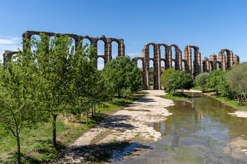 aqueduct in Merida spain