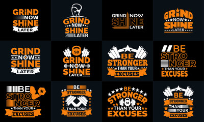 Naklejka premium best gym and fitness t shirt design design for inspiration