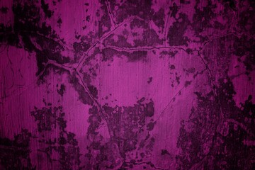 Obraz premium A textured purple concrete wall with a prominent vertical crack. 