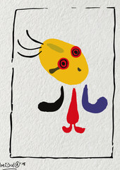 black and white line art