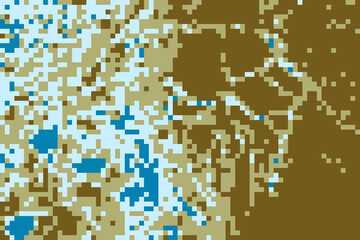 Pixelated 8-Bit Square Abstract Background: High-Resolution JPG Image for Digital and Print Projects