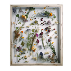 Vector image floral frame arrangement