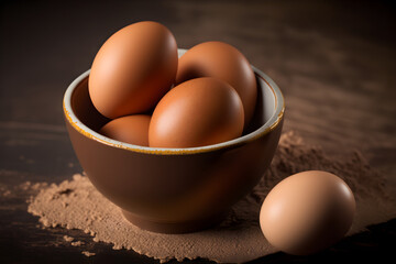 Chicken eggs brown eggs on the table natural caipira egg recipe omelete kitchen food