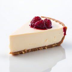 cheesecake with raspberries
