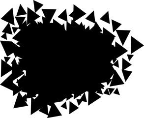 Brush stroke abstract shape, vector