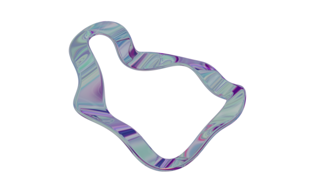 Retro Text liquid colorful 