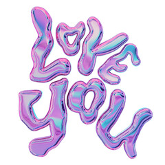Retro Text liquid colorful 