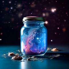 Universe in a glass jar