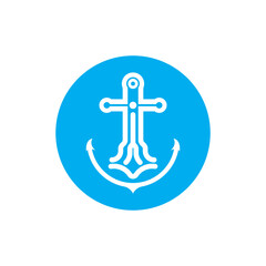Anchor logo icon boat ship marine navy